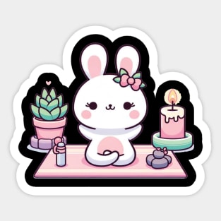 Yoga Bunny Sticker